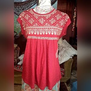 This is a Talani from Sundance cross stitch embroidered top